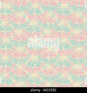 Dekorative nahtlose Vektor Muster Hintergrund mit Rosa und blauen Gradienten Rosen Stock Vektor