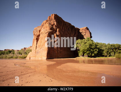 Archäologischen Ruinen von Canyon de Chelly National Monument, Navajo Nation, Arizona Stockfoto