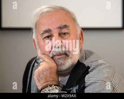 Berlin, Deutschland. 10. Juli 2019. Udo Walz in seinem Salon am Kurfürstendamm. Credit: Soeren Stache/dpa/Alamy leben Nachrichten Stockfoto