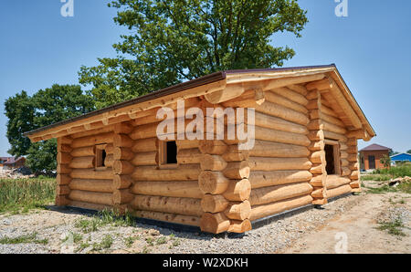 Schöne neue Log House Stockfoto