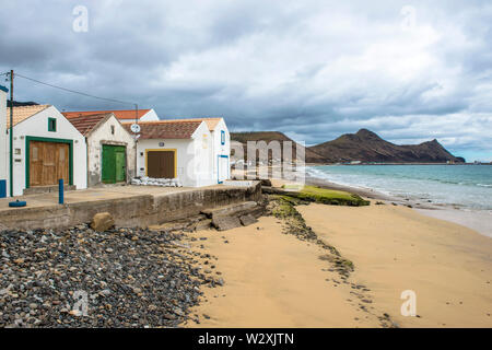 Portugal, Madeira, Porto Santo, Fischerdorf Stockfoto