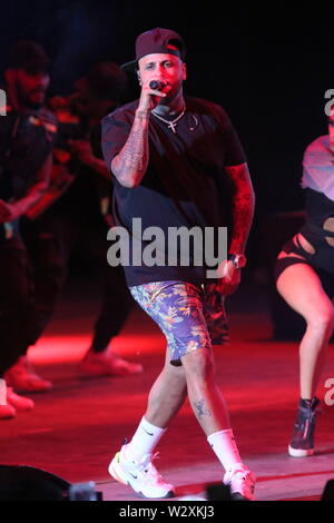 Juli 11, 2019 - 10-7-2019 (Marbella, Malaga) Amerikanische Reggaeton Sänger Nicky Jam durchgeführt, der zum ersten Mal am Starlite Festival in Marbella mit einem vollen absoluten wo er all seine Hits Credit: Lorenzo Carnero/ZUMA Draht/Alamy Leben Nachrichten sang Stockfoto