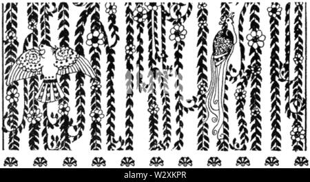 Kay Nielsen - Ende von Kapitel Ornament - Östlich der Sonne und westlich vom Mond - blauer Gürtel Stockfoto