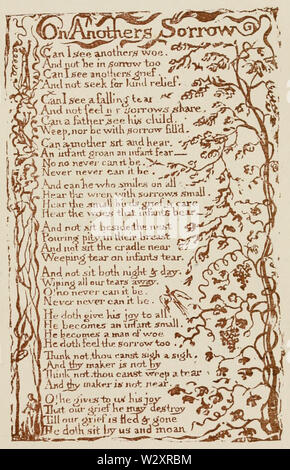 Das Leben von William Blake (1880), Band 1, Lieder der Unschuld - auf einem Anderen der Trauer Stockfoto