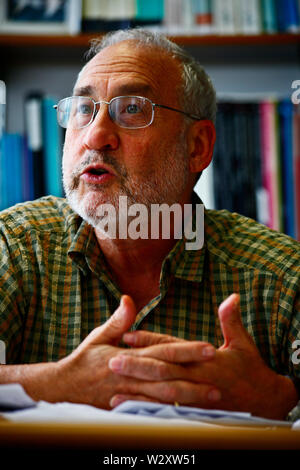 Der US-Ökonom und Professor an der Columbia University, Joseph Stiglitz. Stockfoto