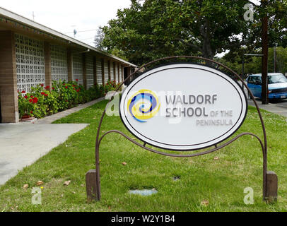 14. Mai 2019, US, Bergblick: an der Waldorfschule anmelden. (Dpa Geschichte "Technologie und Hirn') Foto: Barbara Munker/dpa Stockfoto