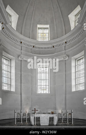 Die Fredrik Kirche ist in Karlskrona, Blekinge, Südschweden. Am Stortorget, dem Hauptplatz der Stadt entfernt. Stockfoto