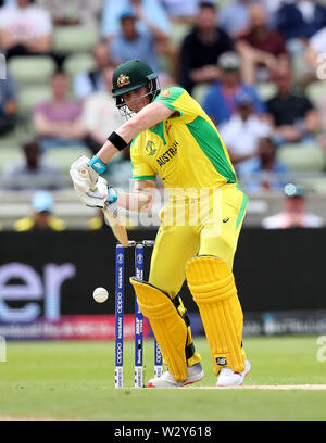 Australiens Steve Smith in schlagende Aktion während der ICC World Cup, Halbfinale bei Edgbaston, Birmingham. Stockfoto