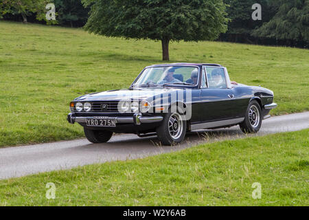 275 YRD N reliant Scimitar gte 3 Tür Vintage classic restaurierte Fahrzeuge bei Leighton Hall car Festival in Carnforth, Lancaster, UK erscheinen Stockfoto