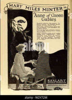 Mary Miles Minter Anne von Green Gables 2 Film täglich 1919 Stockfoto