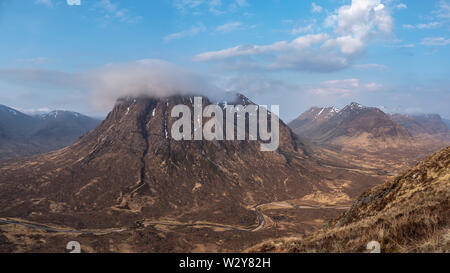 Buachaille Etive Mor von Stob Beinn a Chrulaiste, Glencoe, Schottland Stockfoto