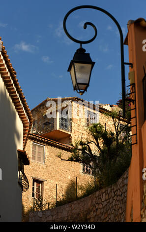 Mittelalterliches Dorf in Roquebrune-Cap-Martin, Provence-Alpes-Cote d'Azur, Frankreich. Cote d'Azur der Französischen Riviera. Stockfoto