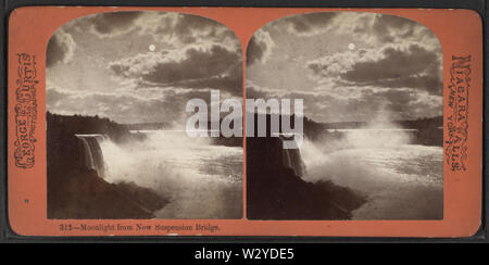 Moonlight aus neuen Hängebrücke, von Curtis, George E, d 1910 Stockfoto