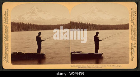 Mt Hood (11,225 ft) einer der berühmten America's Berge, von Lost Lake, Oregon, von Underwood & Underwood Stockfoto