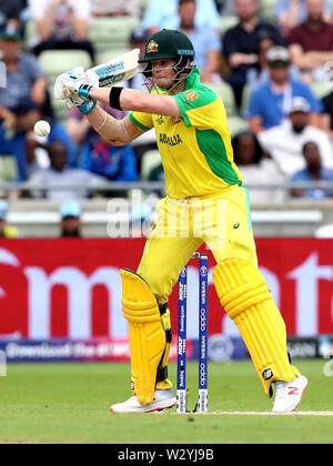 Australiens Steve Smith in schlagende Aktion während der ICC World Cup, Halbfinale bei Edgbaston, Birmingham. Stockfoto