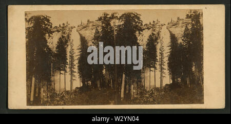 Nevada Fall, 600 Meter hoch, durch die E&HT Anthony (Hart) Stockfoto