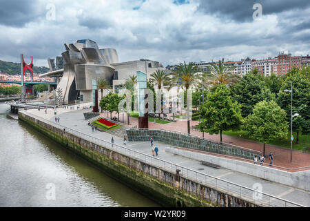 Guggenheim Museum in Bilbao Stockfoto