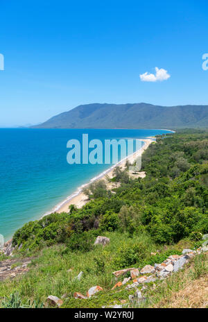 Wangetti Beach von Rex Lookout, Captain Cook Highway, North Queensland, Australien Stockfoto