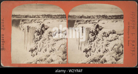 Niagara Falls Table Rock, Winter, von Robert N Dennis Sammlung von stereoskopische Ansichten Stockfoto