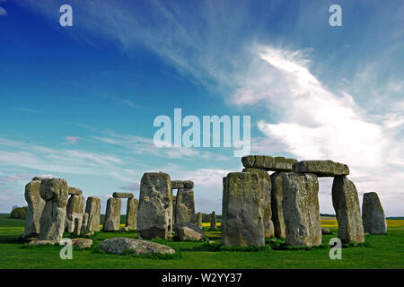 Stonehenge, prähistorische Monument in Wiltshire, England Stockfoto