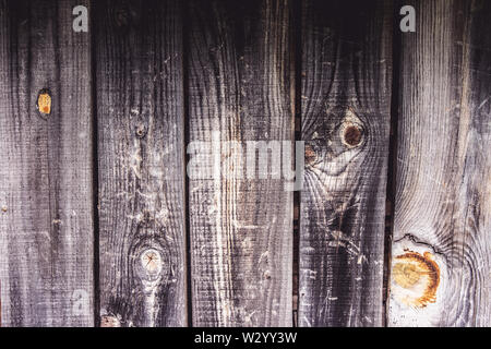 Graue Wand Planken Hintergrund und Textur. Alte Vintage leer Holz- Grunge Oberfläche. Stockfoto