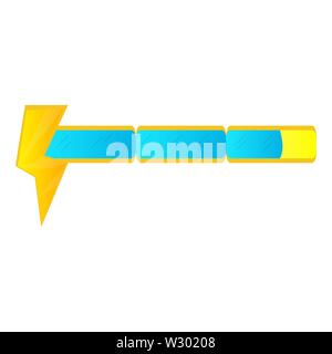 Video Game Energy Bar mit einem Donner-Vektor Stock Vektor