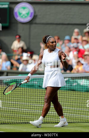 Wimbledon, UK. 11. Juli, 2019. Wimbledon Tennis Championships. Serena Williams, USA, 2019 Quelle: Allstar Bildarchiv/Alamy leben Nachrichten Stockfoto