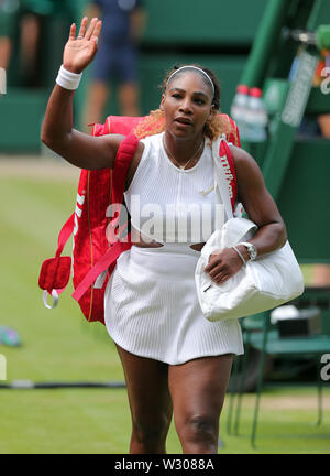 Wimbledon, UK. 11. Juli, 2019. Wimbledon Tennis Championships. Serena Williams, USA, 2019 Quelle: Allstar Bildarchiv/Alamy leben Nachrichten Stockfoto