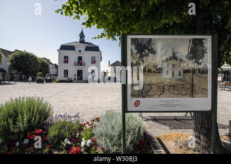 Frankreich, Auvers-sur-Oise, 2019/06. Im Zusammenhang mit mehreren berühmten Künstler, die prominentesten, Vincent van Gogh. Stockfoto