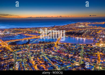 Winter, Reykjavik, Island Stockfoto