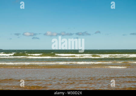 Schönen Sandstrand von Yyteri am Sommer, in Pori, Finnland Stockfoto