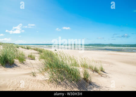 Schönen Sandstrand von Yyteri am Sommer, in Pori, Finnland Stockfoto