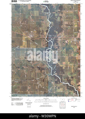 USGS TOPO-Karten Iowa IA Wheatland 20100428 TM Wiederherstellung Stockfoto