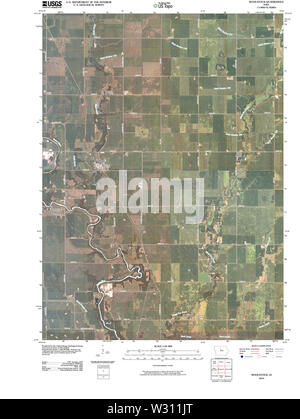 USGS TOPO-Karten Iowa IA Woolstock 20100517 TM Wiederherstellung Stockfoto