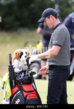 Von Nordirland Rory McIlroy am 1. Loch während des Tages eine der Aberdeen Standard Investitionen Scottish Open im Renaissance Club, North Berwick. Stockfoto