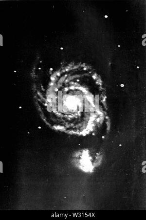 PSM V87 D235 spiral nebula in Canum Venaticorum m51 Stockfoto