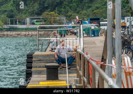 Tai O, fishermann Dorf in Hong Kong Stockfoto