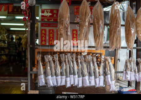 Tai O, fishermann Dorf in Hong Kong Stockfoto