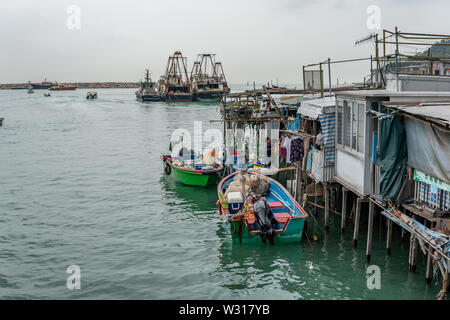 Tai O, fishermann Dorf in Hong Kong Stockfoto