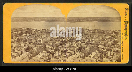 Panorama von Bunker Hill Monument, Norden, per E L Allen Stockfoto