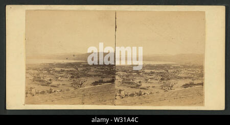 Panoramablick auf San Francisco, Nr. 10 aus der Ecke von Sacramento und Taylor Sts genommen, von Robert N Dennis Sammlung von stereoskopische Ansichten Stockfoto