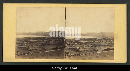 Panoramablick auf San Francisco, Nr. 10 aus der Ecke von Sacramento und Taylor Sts genommen, von Robert N Dennis Sammlung von stereoskopische Ansichten 2. Stockfoto