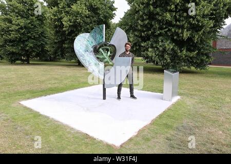 Serpentine Gallery. kudsk Steensen ausgezeichnet Eröffnungs Serpentine Augmented Architektur Provision in Zusammenarbeit mit Google Kunst & Kultur und Sir David Adjaye OBE, 11. Juli 2019 Stockfoto