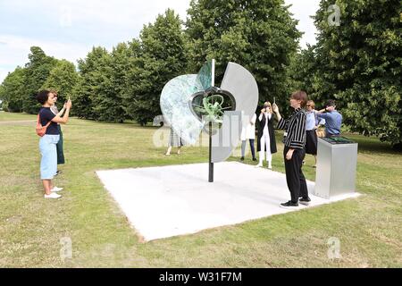 Serpentine Gallery. kudsk Steensen ausgezeichnet Eröffnungs Serpentine Augmented Architektur Provision in Zusammenarbeit mit Google Kunst & Kultur und Sir David Adjaye OBE, 11. Juli 2019 Stockfoto