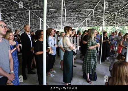 Serpentine Gallery. kudsk Steensen ausgezeichnet Eröffnungs Serpentine Augmented Architektur Provision in Zusammenarbeit mit Google Kunst & Kultur und Sir David Adjaye OBE, 11. Juli 2019 Stockfoto