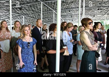 Serpentine Gallery. kudsk Steensen ausgezeichnet Eröffnungs Serpentine Augmented Architektur Provision in Zusammenarbeit mit Google Kunst & Kultur und Sir David Adjaye OBE, 11. Juli 2019 Stockfoto