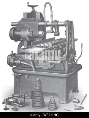Praktische Abhandlung über Fräsen und Fräsmaschinen p088 Stockfoto