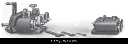 Praktische Abhandlung über Fräsen und Fräsmaschinen p075 Stockfoto