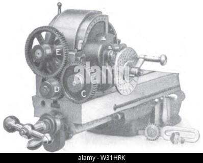 Praktische Abhandlung über Fräsen und Fräsmaschinen p056 Stockfoto