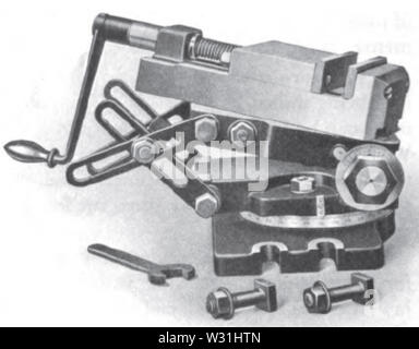 Praktische Abhandlung über Fräsen und Fräsmaschinen p072 Stockfoto